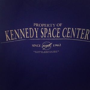 Kennedy Space Center NASA blue XL short sleeve